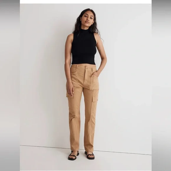 MADEWELL The Curvy Garment-Dyed '90s Straight Cargo Pant NWT - Picture 2 of 13